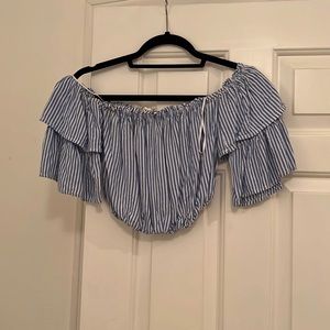 Off the shoulder crop top